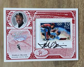 367h 2004 Donruss Harold Baines signature with vintage
