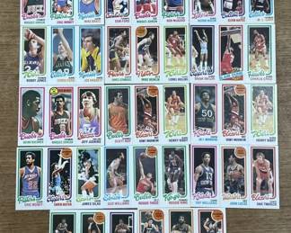 414h Lot of 1980 Topps basketball cards