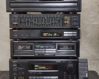 606 Group of Onkyo electronics 6 discs accupulse