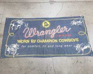 427 Vintage Wrangler denim banner