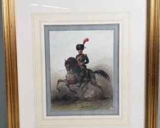 411 Vintage watercolor academic realismstyle portrait