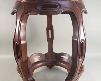 541 Vintage Chinese rosewood barrel stoolstand
