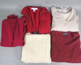542 Group of cashmere sweaters, collection fifty nine