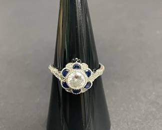 625h Sterling silver ring with cubic zirconia