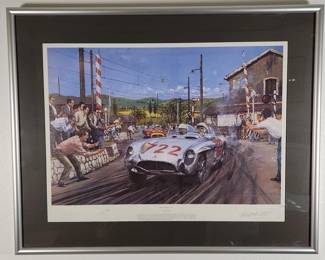 320h Vintage Mille Miglia 1955 limited edition print