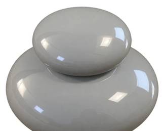 407h Jaru 1982 postmodern ceramic orb lidded pot