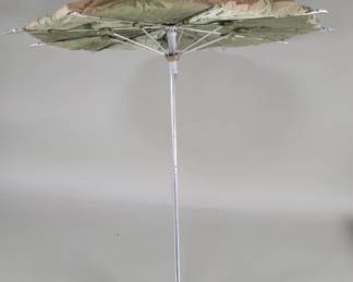 425 Victorian parasol umbrella with ornate repousse