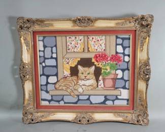 112 Framed needle work