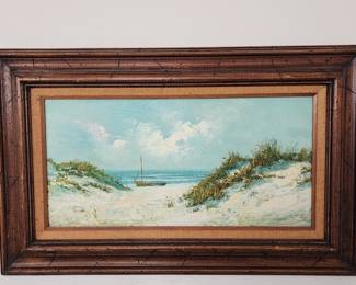 200 352h Vintage hand painted oil on canvas