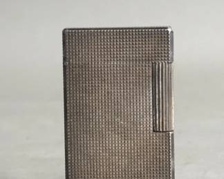119 234 Vintage S.T. DuPont Ligne 1 silver plated pocket