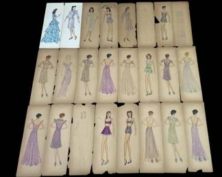605h Large lot of Beatrice Mejia signed fashion
