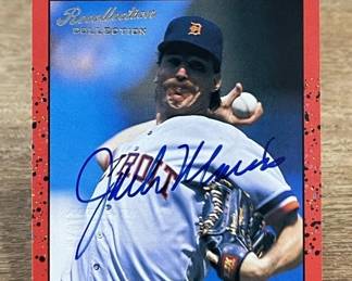 386h 1990 Donruss Recollection Jack Morris signature