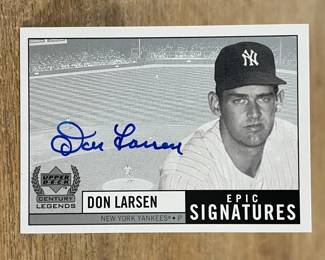 372h 1999 Upper Deck Don Larson Epic Signatures