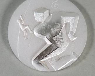 025 512 Salvador Dali .999 sterling silver 1984 Olympic