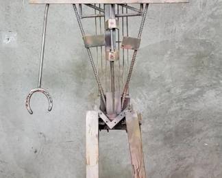 468 Vintage metal sculpture