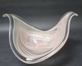 532 Hand blown art glass bowl