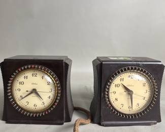 118 231 Pair of Art Deco Telechron The selector