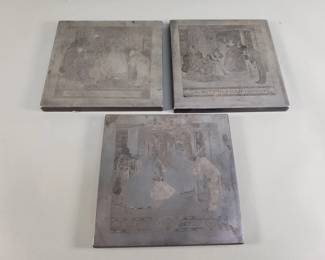 94 3 vintage metal printing plates