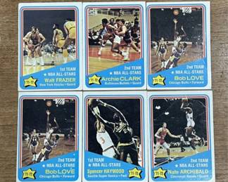 415h 1972 Topps 1st 2nd Team NBA AllStars basketball