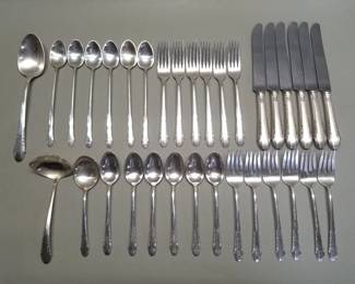002 10 33 piece International sterling flatware