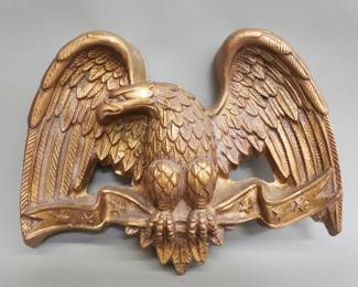320 Vintage composite Federal eagle wall plaque