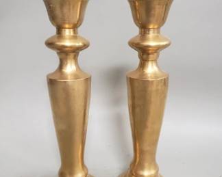 250 Pair of vintage brass candlesticks