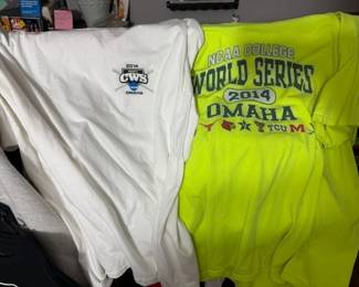 Vintage College World Series T-shirts.