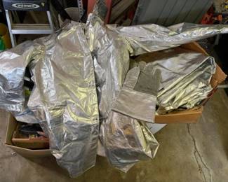 Flame retardant suit.