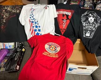 Concert and graphic T-shirts. Alice Cooper. Alter Bridge.