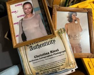 Glamor photographs. Some authenticated and autographed.