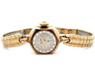 Vintage Hamilton Ladies 10K Gold-Filled Manual Wind Watch