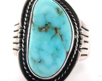 Designer Stamped Textured Aztec Pattern Cable Link Estate Bracelet w/ Toggle Clasp