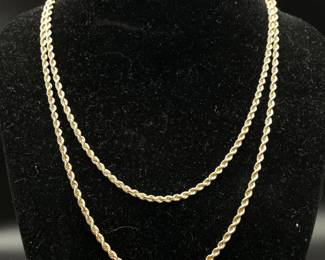 ITALY Heavy Chain in 14k Yellow Gold, 30" Length 17.56 Grams