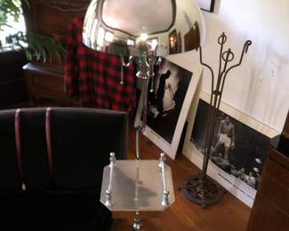 Chrome floor lamp stand