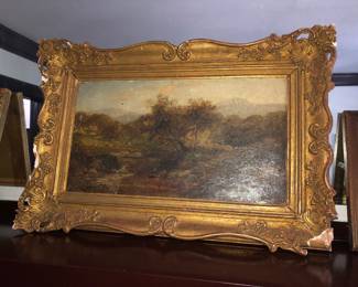 Antique oil on board 