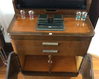 Medical cabinet missing it’s black glass top