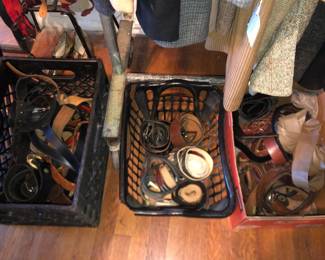 Vintage leather belts