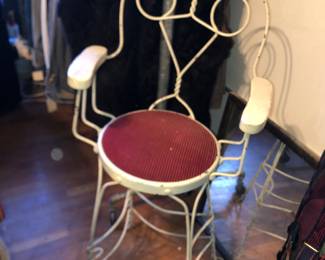 Antique wire chair 