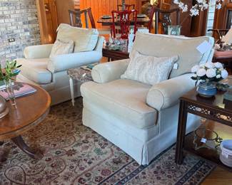 Pair of club chairs