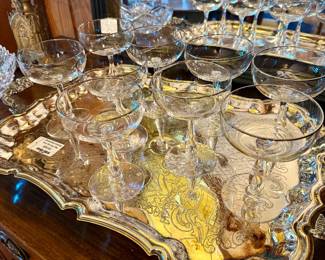 MCM champagne coupes