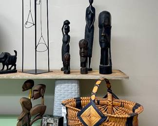 HAND-CARVED WOODEN  DECOR