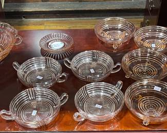 MORE PINK DEPRESSION GLASS