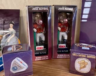 JOSE ALTUVE BOBBLEHEADS, SPACE COWBOYS RINGS