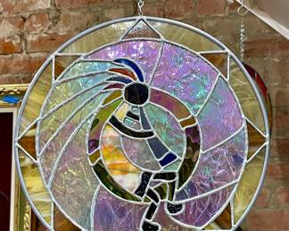 ANOTHER STAINED GLASS KOKOPELLI