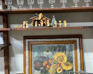 NATIVITY SCENE, FRAMED ART