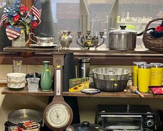 BAROMETER, SILVERPLATE, KITCHENWARES