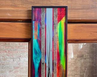 LOVELY ABSTRACT SIGNED FRAMED ART
