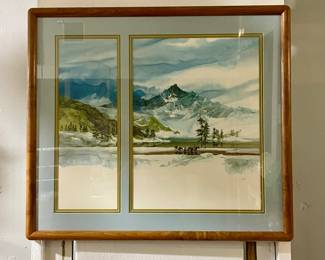 WINTER SCENE SIGNED NUMBERED PRINT