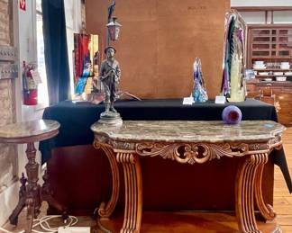 MARBLE TOP ACCENT AND ENTRANCE TABLES