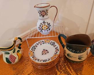 Hand painted Italian pottery